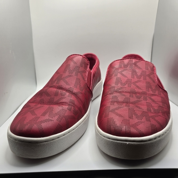Michael Kors Keaton Slip-On Sneakers Dark Raspberry Red Women’s Shoes size10 - Picture 2 of 15